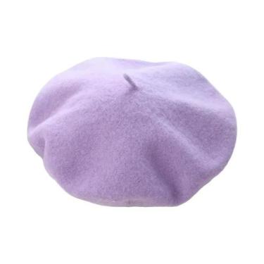 Imagem de Boina Vintage Feminina De Inverno, Chapéu Casual Quente Para Meninas -