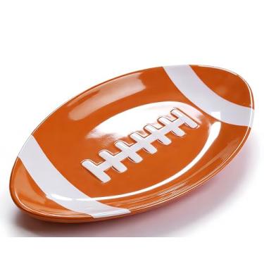 Imagem de Teenyyou 6 peças, bandeja de servir de futebol, melamina, pratos de futebol, reutilizáveis, para festas, para lanches, biscoitos, sobremesas, laváveis na lava-louças