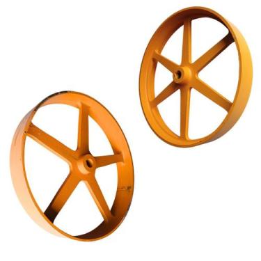 Imagem de POLIA MOVIDA DA BETONEIRA FISCHER 400L 323x50MM FURO 20MM DE FERRO LIS