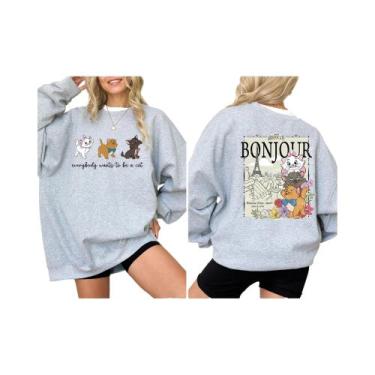 Imagem de Moletom Disney Aristocats Marie Cat, Todos Querem Ser Um Gato, Com Cap