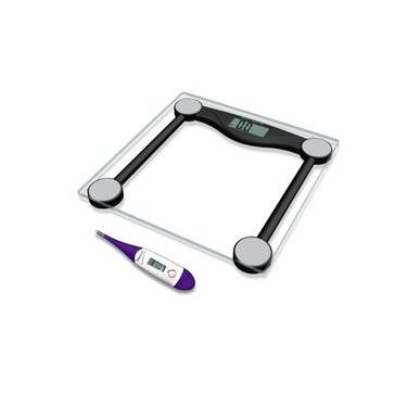 Imagem de Balança Digital Body Fit + Termômetro Digital Clean View U / Colorido