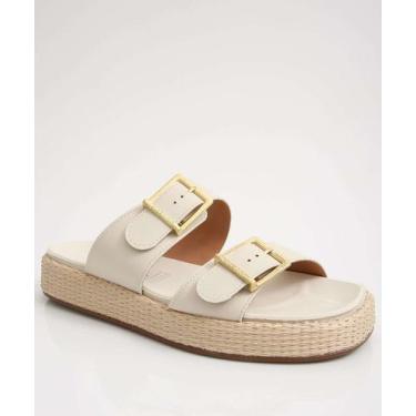 Imagem de Tamanco Feminino Flatform Fivela Vizzano-11108, Branco, 38