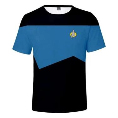 Imagem de Camiseta Unissex Star Trek Sci-Fi Com Estampa 3D Little Rocket Summer 
