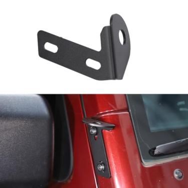 Imagem de KINGJUNHAO Suporte de antena de canto angular para carro A-Pillar Wrap Base de ferro para Jeep Wrangler JK 2007-2017 Suporte de rádio acessórios externos lado direito
