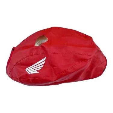 Imagem de Capa Tanque Honda Cg 125 Cargo Fan Titan De 2000 A 2008 (Vermelho)