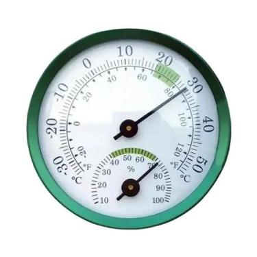 Imagem de Mini termo-higrômetro analógico interno medidor de temperatura e umida