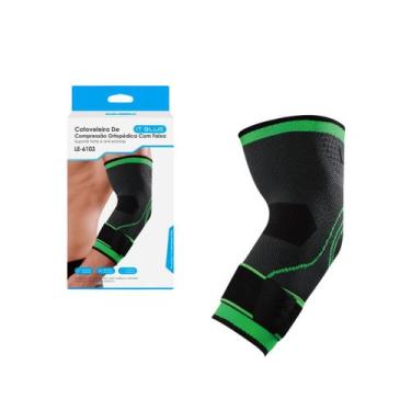 Imagem de Cotoveleira Compressão Ortopédica Ajustável Anti Impacto Esporte Tendi