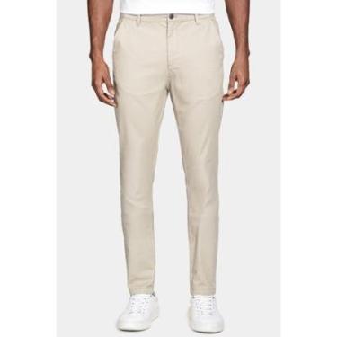 Imagem de Calça Aramis Chino Algodão Premium Básica Areia-Masculino