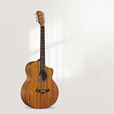 Imagem de Guitarra folheada de 101 cm para iniciantes para meninos e meninas, guitarra acústica especial B (D)