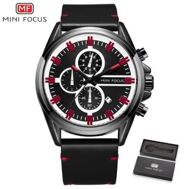 Imagem de Relógio Masculino Mini Focus Mf0130g à Prova D'água Vermelho