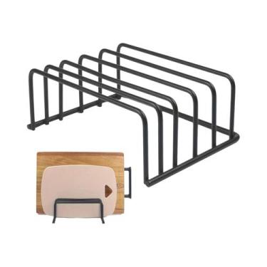 Imagem de Suporte Organizador De Tábuas De Corte De Vegetais Para Armário, Utens