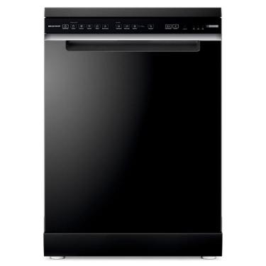 Imagem de Lava-Louças Brastemp Preta com 15 Serviços, 05 Programas de Lavagem e Smart Sensor - BLF61A