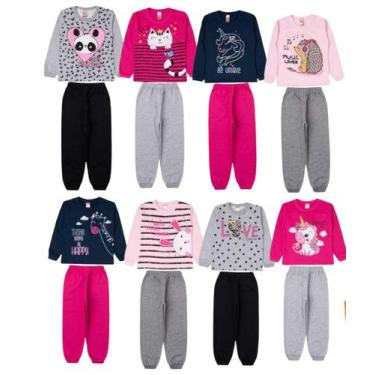 Imagem de Lote 6 Peças Infantil Feminino Moletom Feminino Inverno - Cleomara,  3