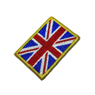 Imagem de Bandeira Reino Unido Patch Bordada passar a ferro ou costura - BR44