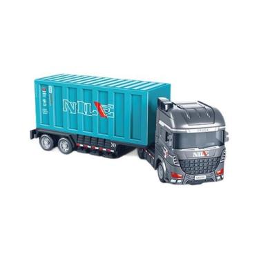 Imagem de Caminhão de transporte de contêineres de brinquedo Inertia Blue para m