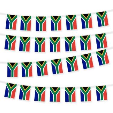 Imagem de Bandeira Bunting Banner, bandeira da África do Sul, bandeiras pendurad
