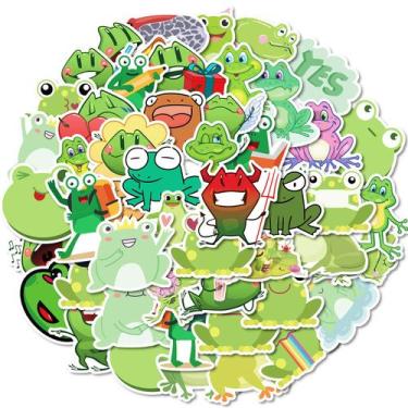 Imagem de Adesivos Kite, 50 peças, desenhos animados coloridos, grafite, à prova