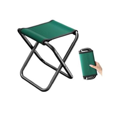 Imagem de Banqueta dobrável portátil dobrável, cadeira de acampamento, verde - T