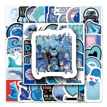 Imagem de Pacote de adesivos para crianças e adolescentes Blue Cartoon 59 unidad