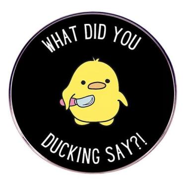 Imagem de Brooch Pins Funny Duck O que você disse! Desenho animado - yiweisai