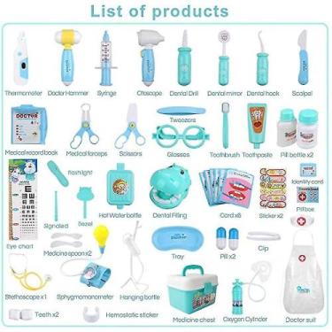 Imagem de Kit médico, brinquedos, estetoscópio, kit médico - Gloome Store