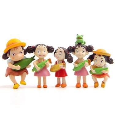 Imagem de Figura Hayao Miyazaki Mei Totoro Scene x5 Resina de 3 cm - Gloome Stor