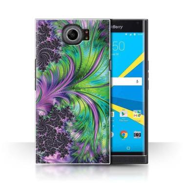 Imagem de Capa/capa para BlackBerry Priv com espirais verdes/roxas - Gloome Stor