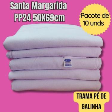 Imagem de Pano de Prato com Bainha Liso Pé de Galinha PP24 50x69cm Santa Margari