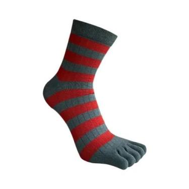 Imagem de Meias Curtas De Algodão Listradas Respiráveis Para Homens, Para Negóci