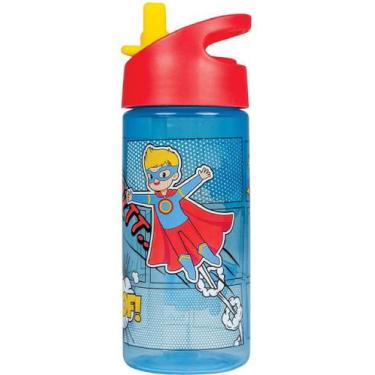 Imagem de Garrafa Infantil Super Heróis Azul 13445 Buba