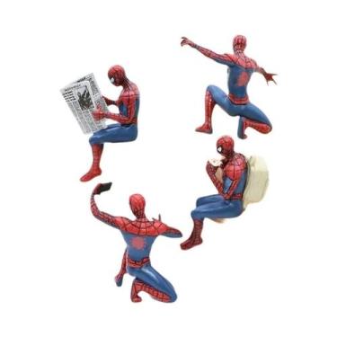 Imagem de Boneco De Ação Homem-Aranha 7-9cm Marvel Vingador Super-Herói Miniatur