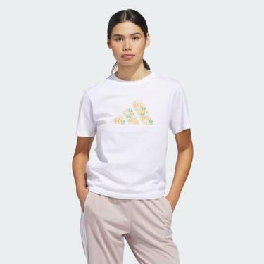 Imagem de Camiseta Adidas UMBRELLAS Feminina Branca, P