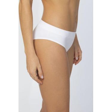 Imagem de Calcinha Cavada Básica Loba Lupo sem Costura - 40300-001, GG, Branco, 