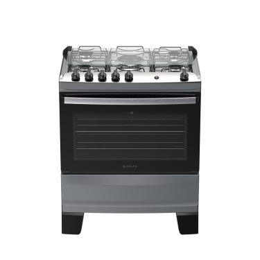 Imagem de Fogão 5 bocas Atlas Agile Up Automático Mesa Inox Titanium