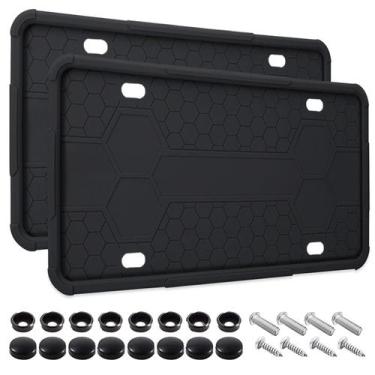 Imagem de Molduras de silicone para placa JOKIT, kit com 2 unidades, preto, univ