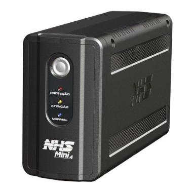 Imagem de Nobreak Nhs Mini 4 600va E. Bivolt S.120v Ou Conf 220v Bat 1x7ah/12v 6
