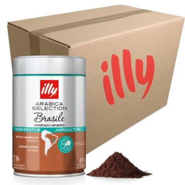 Imagem de Café Moído Illy Arabica Brasile Cerrado Mineiro 6 Latas 250g - Illy Ca
