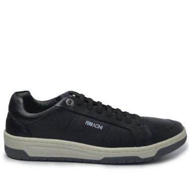 Imagem de Sapatênis Masculino Ferracini Vox Couro 8050, 39, Preto