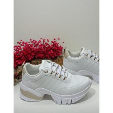 Imagem de Tenis branco com dourado ramarim, 37