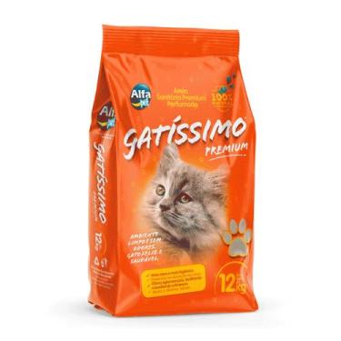 Imagem de Areia sanitária para gatos gatíssimo 12kg - NACIONAL