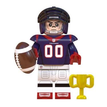 Imagem de Boneco jogador nfl futebol americano bloco de montar