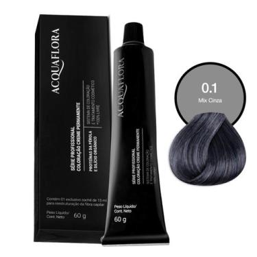 Imagem de Coloração Creme Permanente Acquaflora 0.1 Mix Cinza 60g