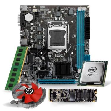 Imagem de Kit Pl Mãe H81 + Proc I5 4570 + Memoria 16 Gb Ddr3 + Cooler+ M2 512 - 