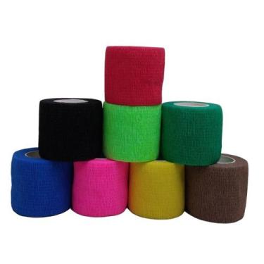Imagem de Kit 5 Unidades Bandagem/atadura 5cm Cores Sortidas Hoppner