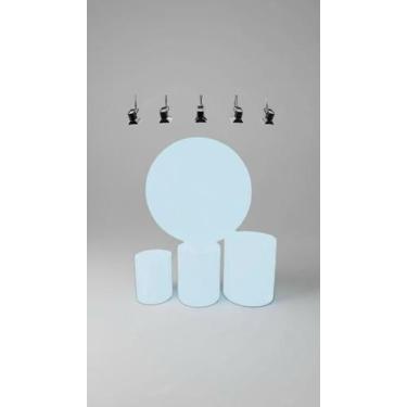 Imagem de Trio Capas Cilindro e Painel 1,5m Azul BB - Congratulations Store