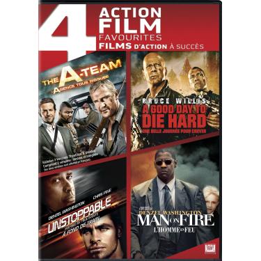 Imagem de The A-Team / A Good Day to Die Hard / Unstoppable / Man on Fire (4 Action Feature Film)