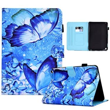 Imagem de Estojo para Kindle Fire HD 10/Fire HD 10 Plus Tablet 10,1 polegadas (11ª geração, lançado em 2021) Capa de couro PU fina com ativação automática para dormir-Dream Butterfly