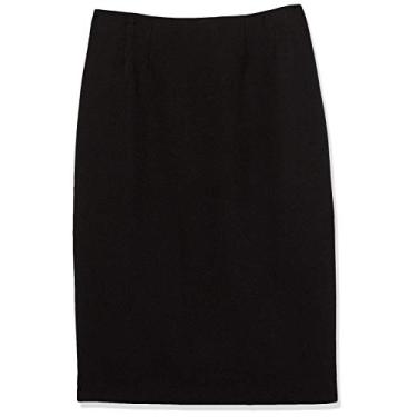 Imagem de Saia Petite Lana, crepe elástico icônico, Preto, 46