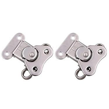 Imagem de 2 Unidades Borboleta Hardware De Fechamento Do Peito Fechadura Antiga Para Armário Ferragens De Gabinete Trancar Robusto Caixa De Ferramentas Aço Inoxidável 304 Antiguidade