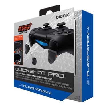 Imagem de Bionik Quickshot Pro: Customizable Trigger Enhancement Kit Designed for PlayStation 4 Dualshock Controllers -Improved Ergonomics - PlayStation 4